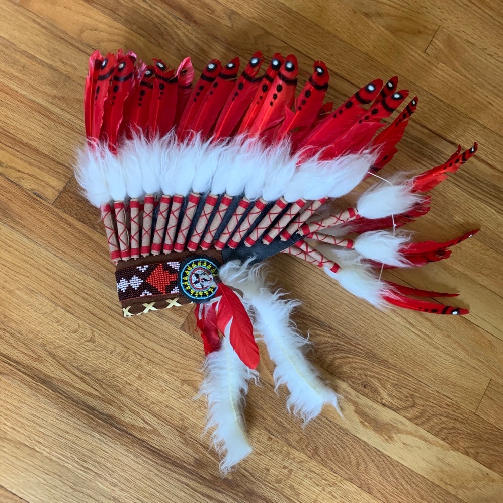 Red Indian Chief headdress